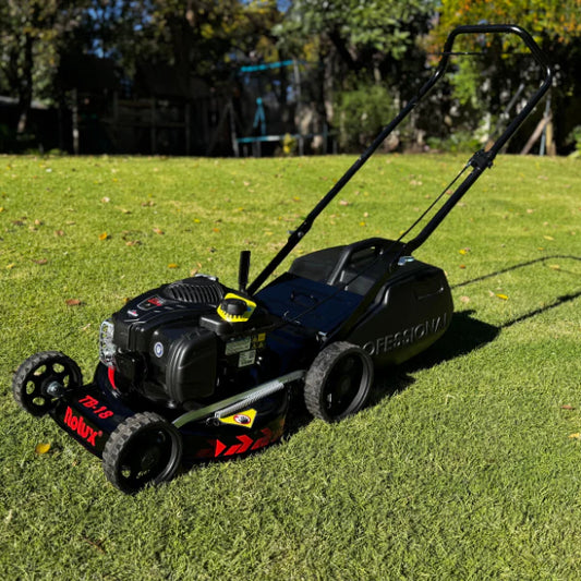 Rolux TB-18 Tri-Blade Hybrid Rotary Mower