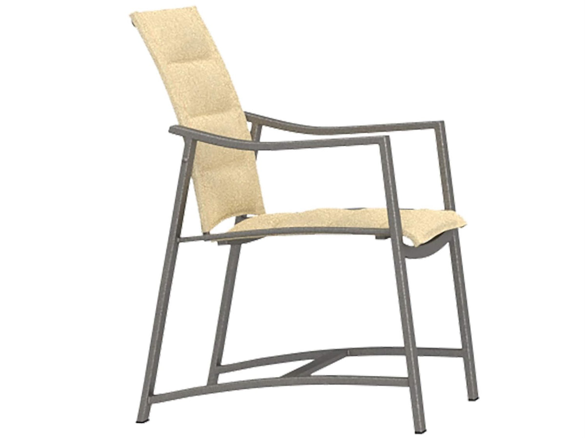 OW Lee Avana Sling Wrought Aluminum Dining Arm Chair