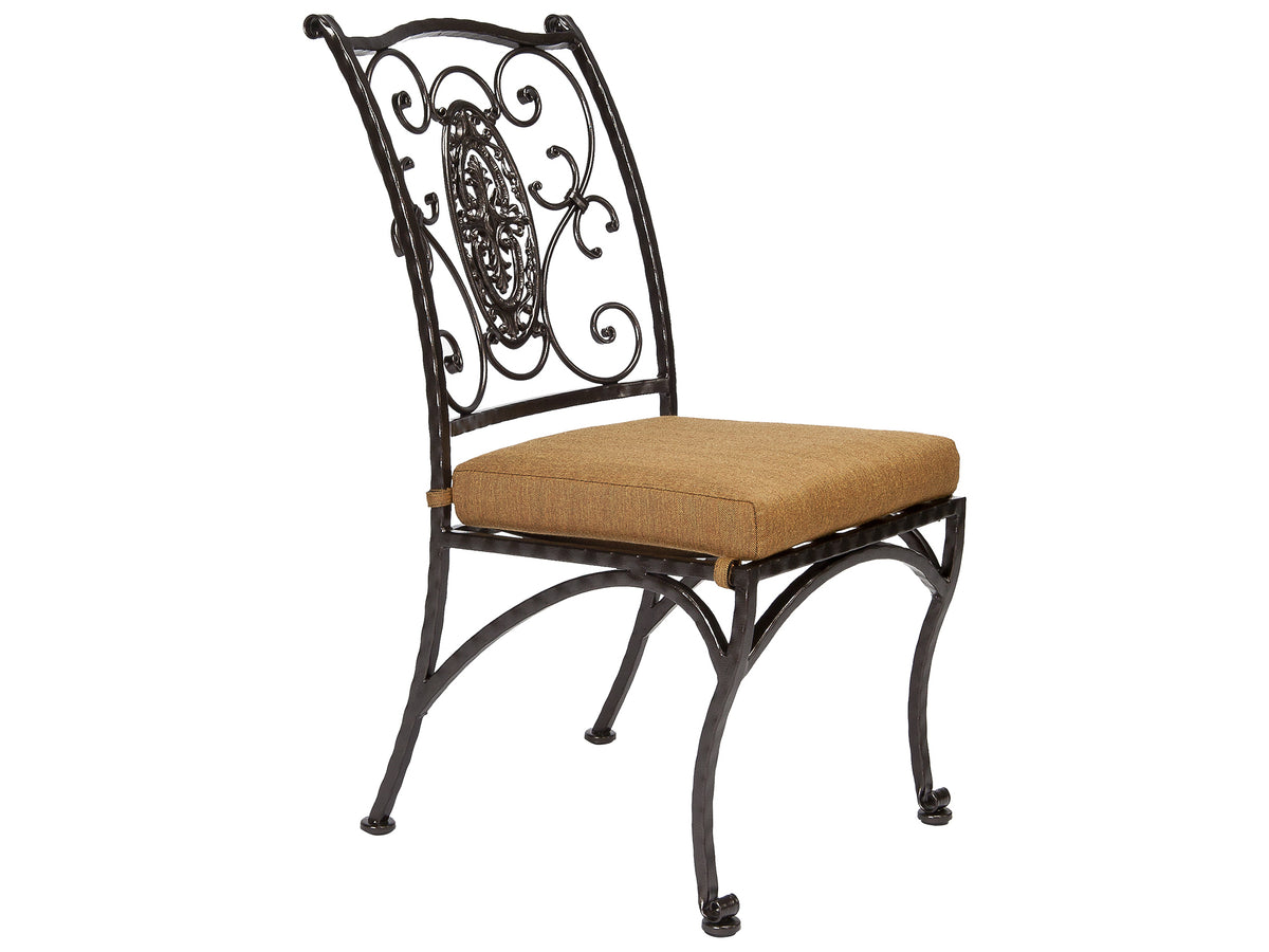 OW Lee San Cristobal Wrought Iron Cushion Dining Chair