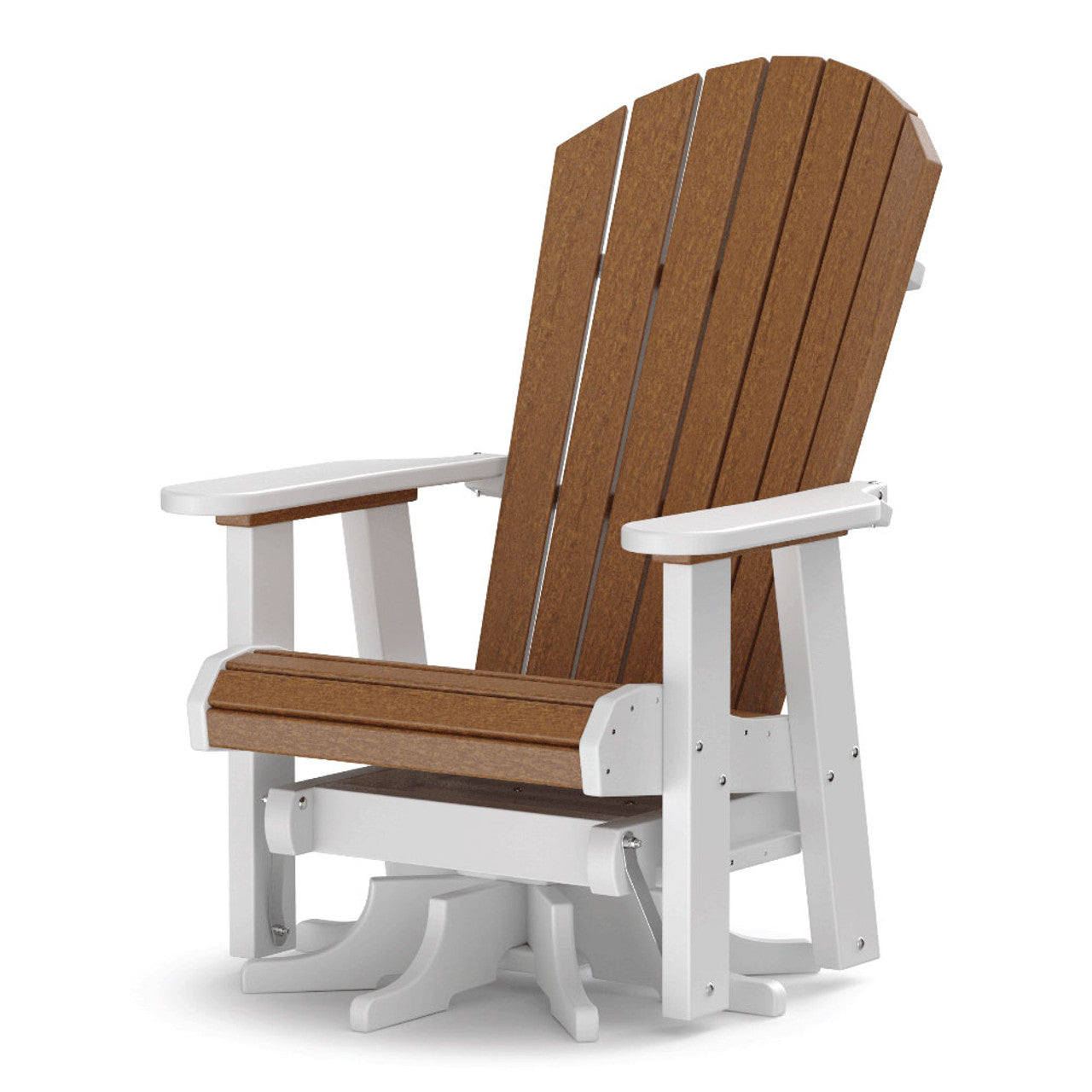Daybreak Outdoor HDPE Fanback Swivel Glider