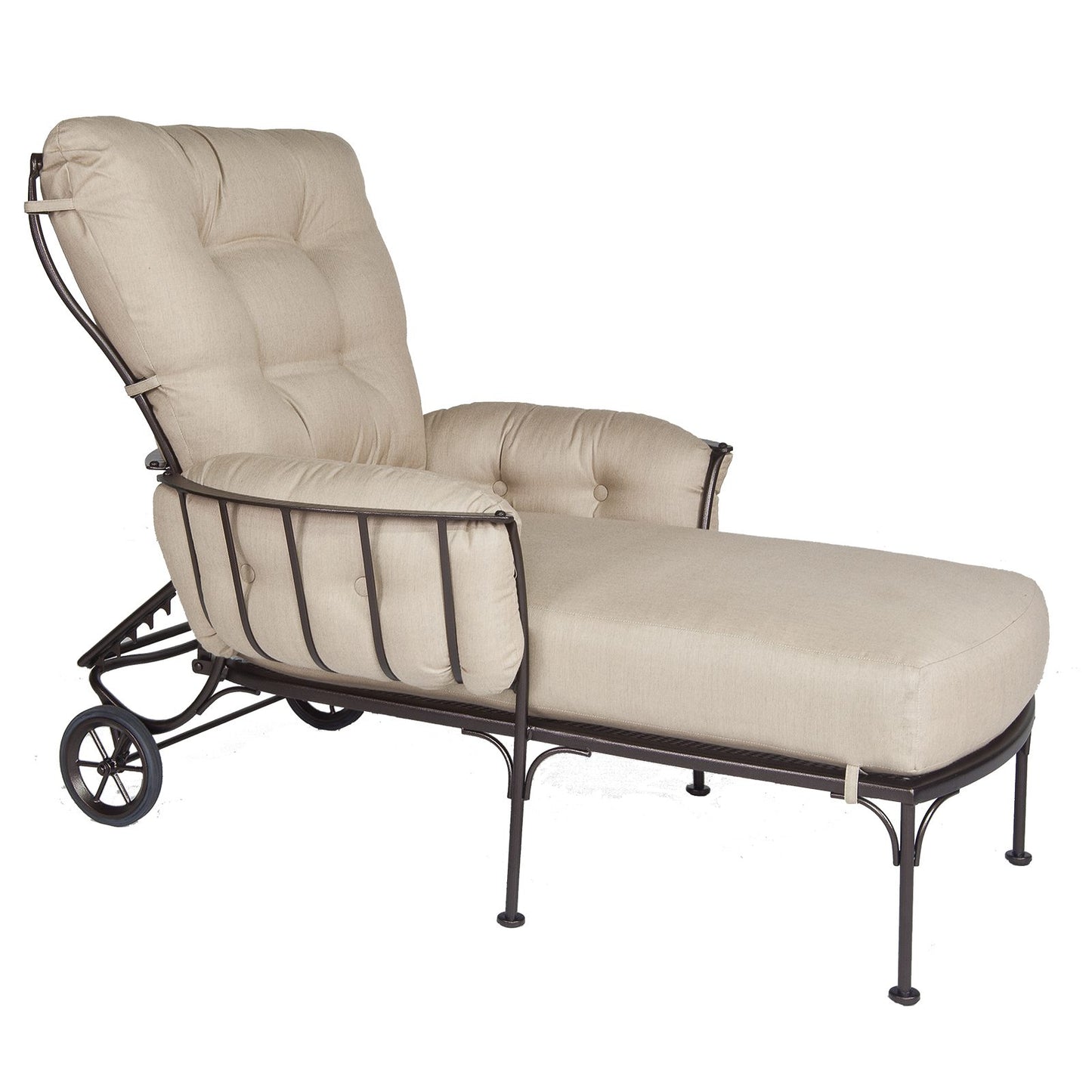 OW Lee Monterra Wrought Iron Adjustable Chaise Lounge Chair