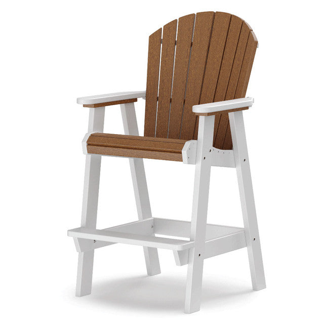Daybreak Outdoor HDPE Fanback Bar Chair