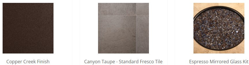 OW Lee Santorini 30" x 50" Chat Height Fire Pit Table