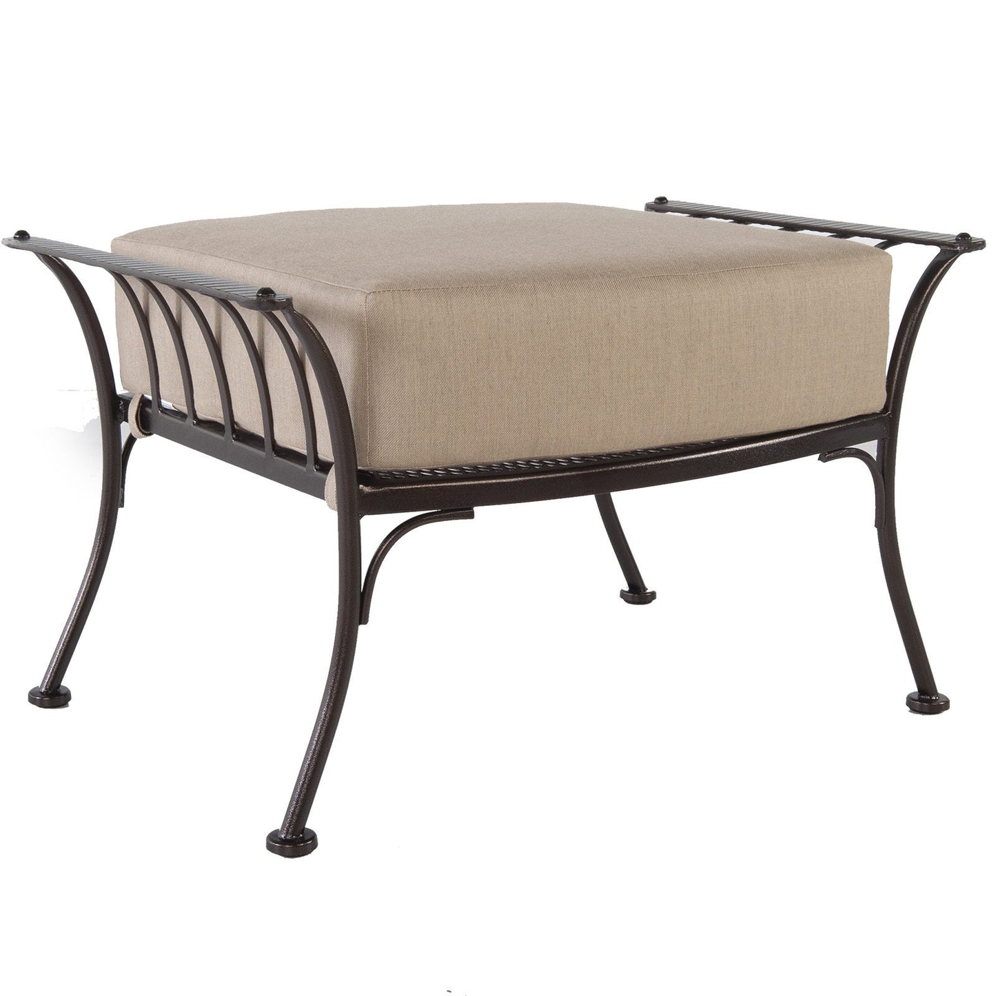 OW Lee Monterra Wrought Iron Urban Scale Ottoman