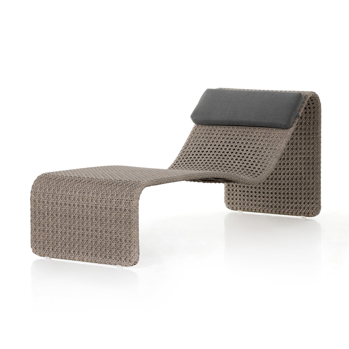 Four Hands 102432-003 Paige Outdoor Woven Chaise - Arashi Graphite