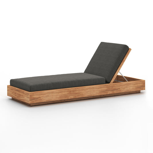 Four Hands 109167-001 Kinta Outdoor Chaise Lounge - Venao Charcoal