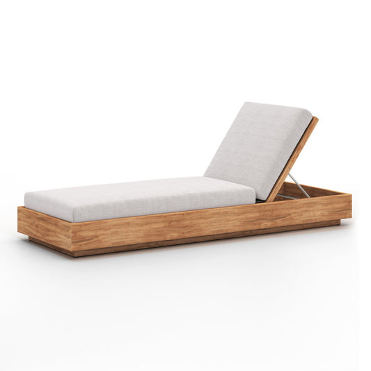 Four Hands 109167-002 Kinta Outdoor Chaise Lounge - Venao Grey