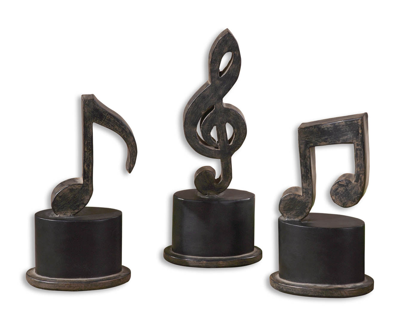 Uttermost 19280 Music Notes Metal Figurines, Set/3
