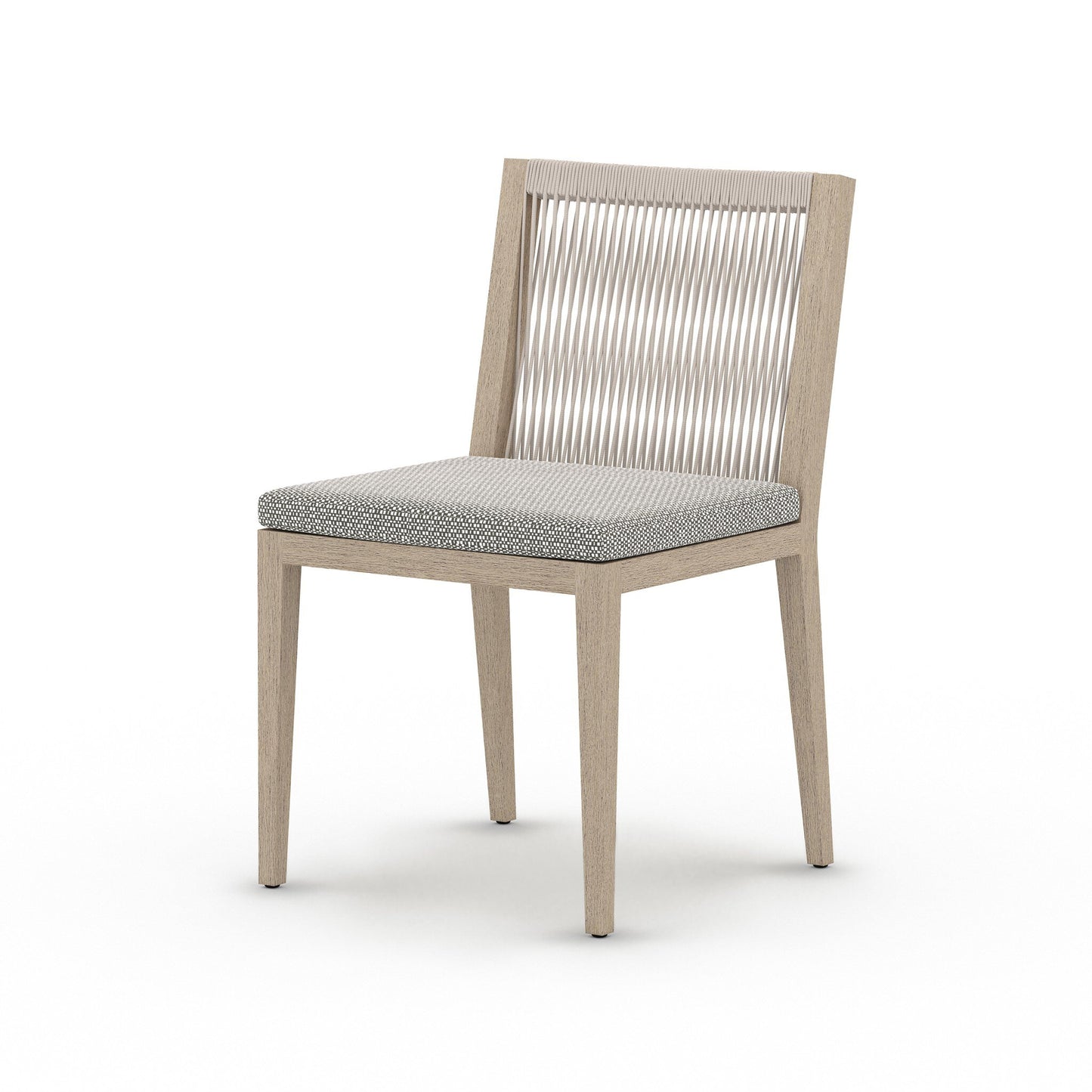 Four Hands 223161-001 Sherwood Outdoor Dining Chair, Washed Brown - Faye Ash