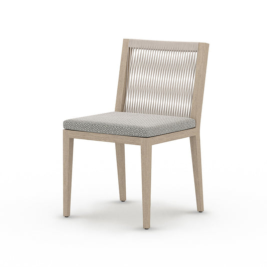 Four Hands 223161-001 Sherwood Outdoor Dining Chair, Washed Brown - Faye Ash
