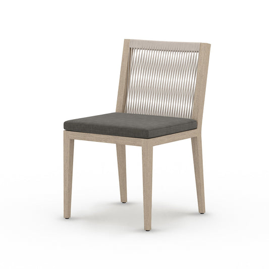 Four Hands 223161-005 Sherwood Outdoor Dining Chair, Washed Brown - Venao Charcoal