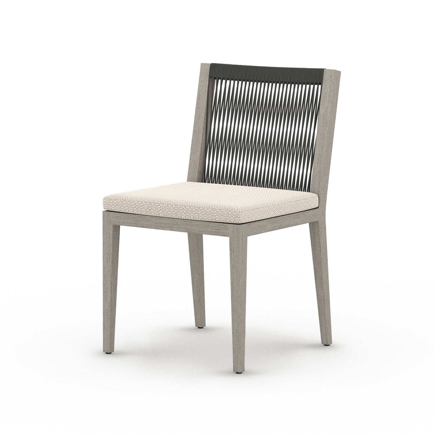 Four Hands 223161-008 Sherwood Outdoor Dining Chair, Weathered Grey - Faye Sand