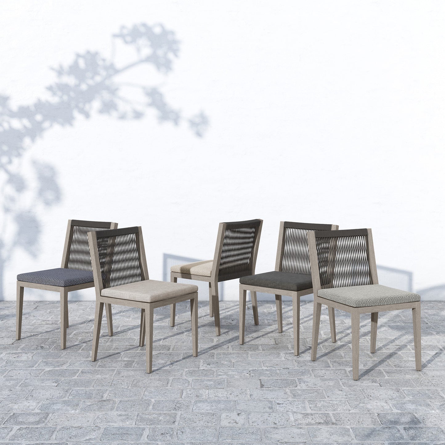 Four Hands 223161-010 Sherwood Outdoor Dining Chair, Weathered Grey - Venao Grey