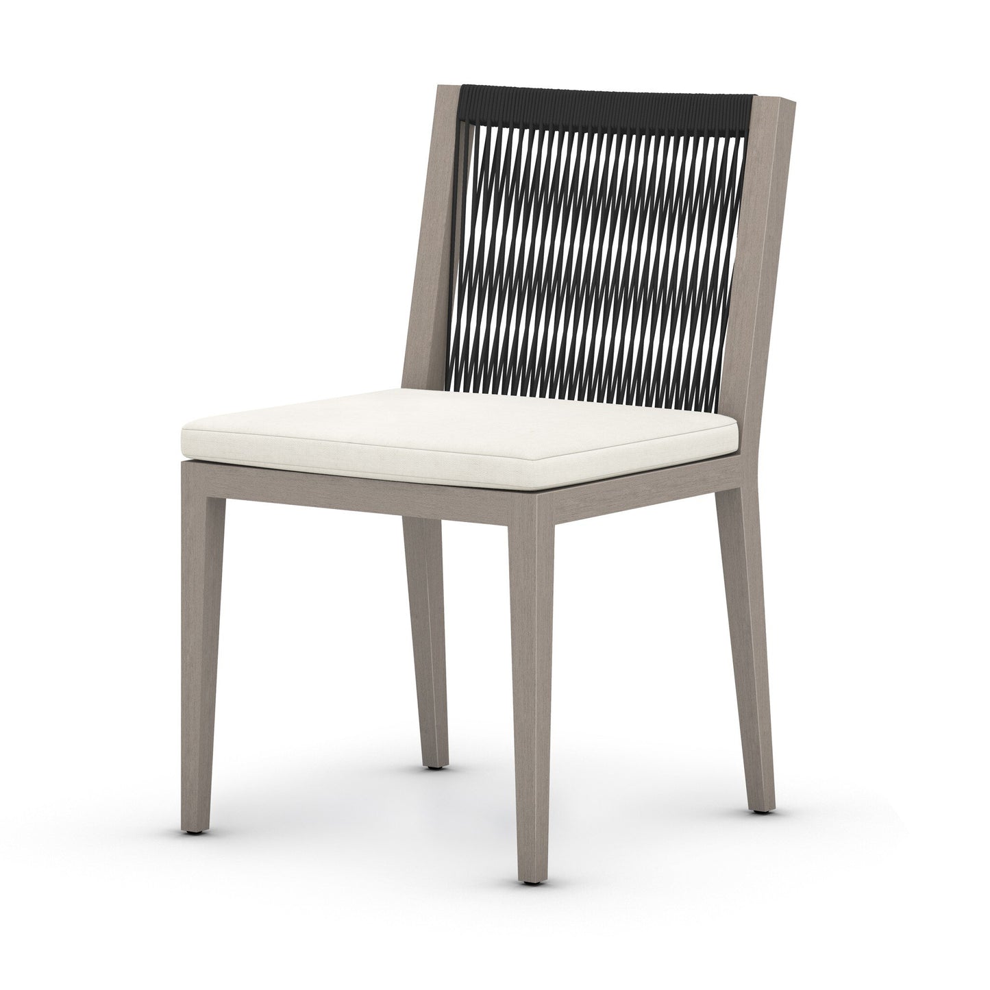 Four Hands 223161-012 Sherwood Outdoor Dining Chair, Weathered Grey - Venao Ivory