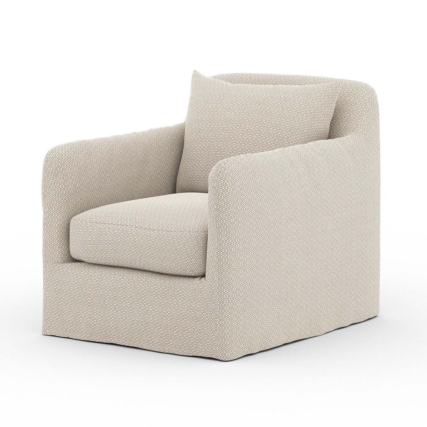 Four Hands 223196-003 Dade Outdoor Slipcover Swivel Chair - Faye Sand