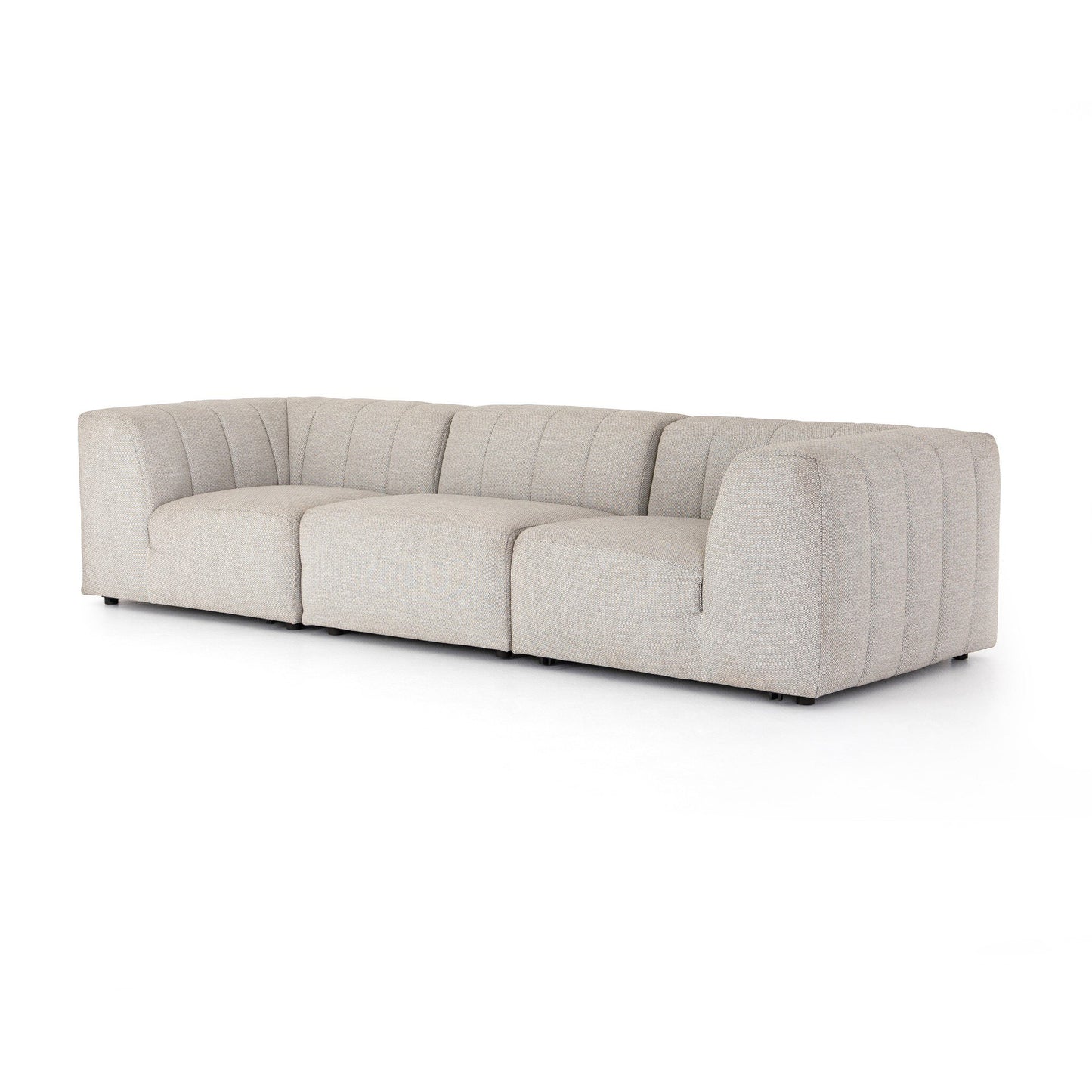 Four Hands 223215-001 Gwen Outdoor 3-Piece Sectional Sofa - Faye Ash
