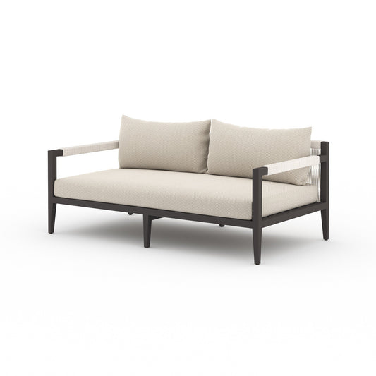 Four Hands 223329-004 Sherwood Outdoor Sofa, Bronze - Faye Sand