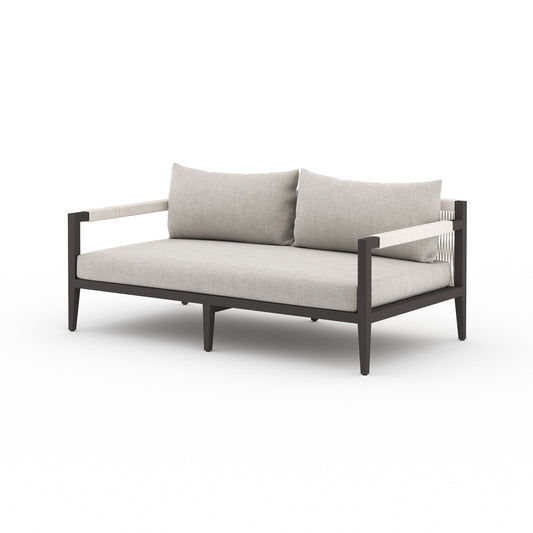 Four Hands 223329-005 Sherwood Outdoor Sofa, Bronze - Venao Grey