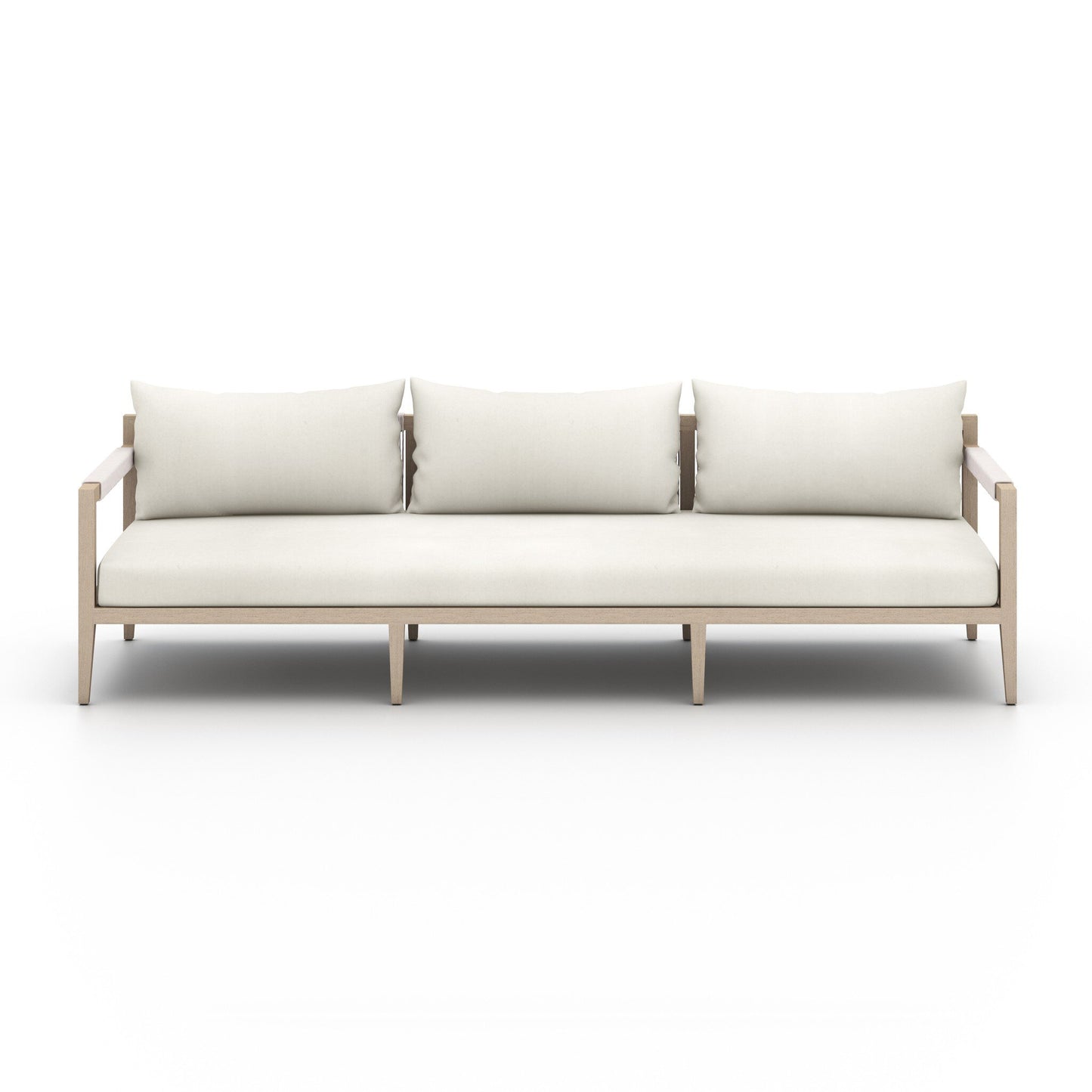 Four Hands 223340-018 Sherwood Outdoor Sofa, Washed Brown - Venao Ivory