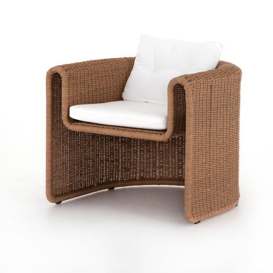 Four Hands 224749-001 Tucson Woven Outdoor Chair - Stinson White
