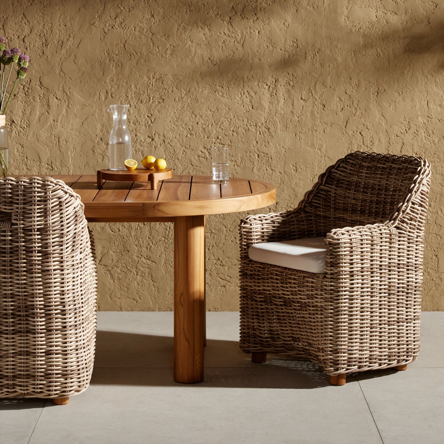 Four Hands 233671-002 Messina Outdoor Dining Armchair - Venao Ivory