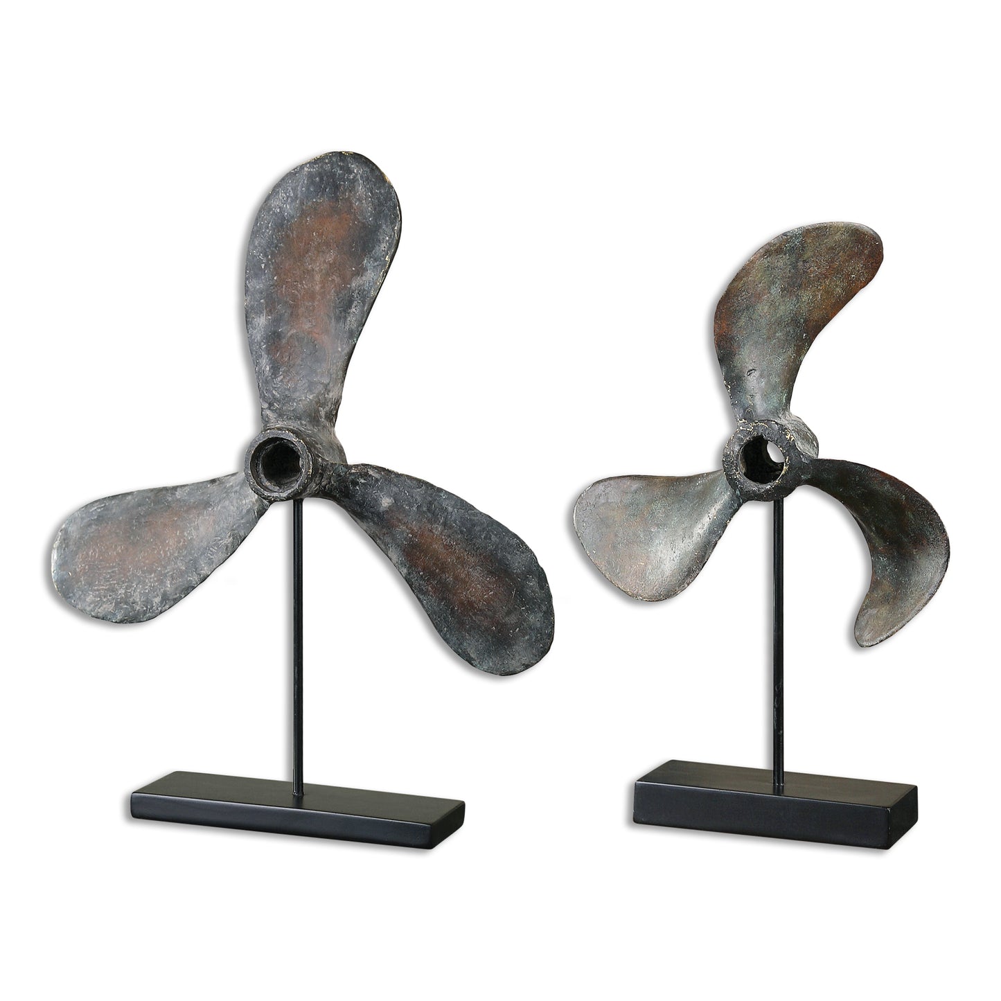 Uttermost 19947 Propellers Rust Sculptures, S/2