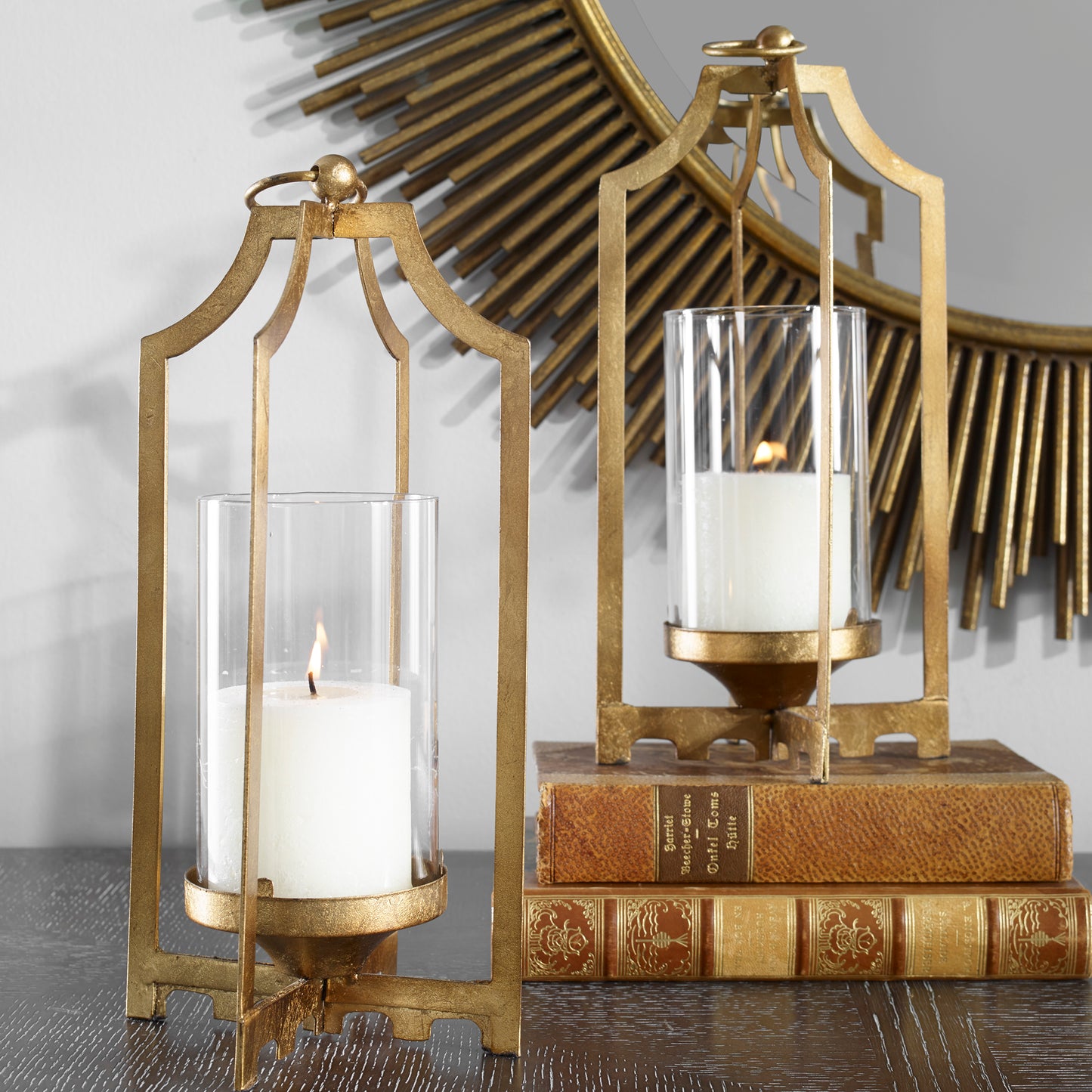 Uttermost 19957 Lucy Gold Candleholders S/2