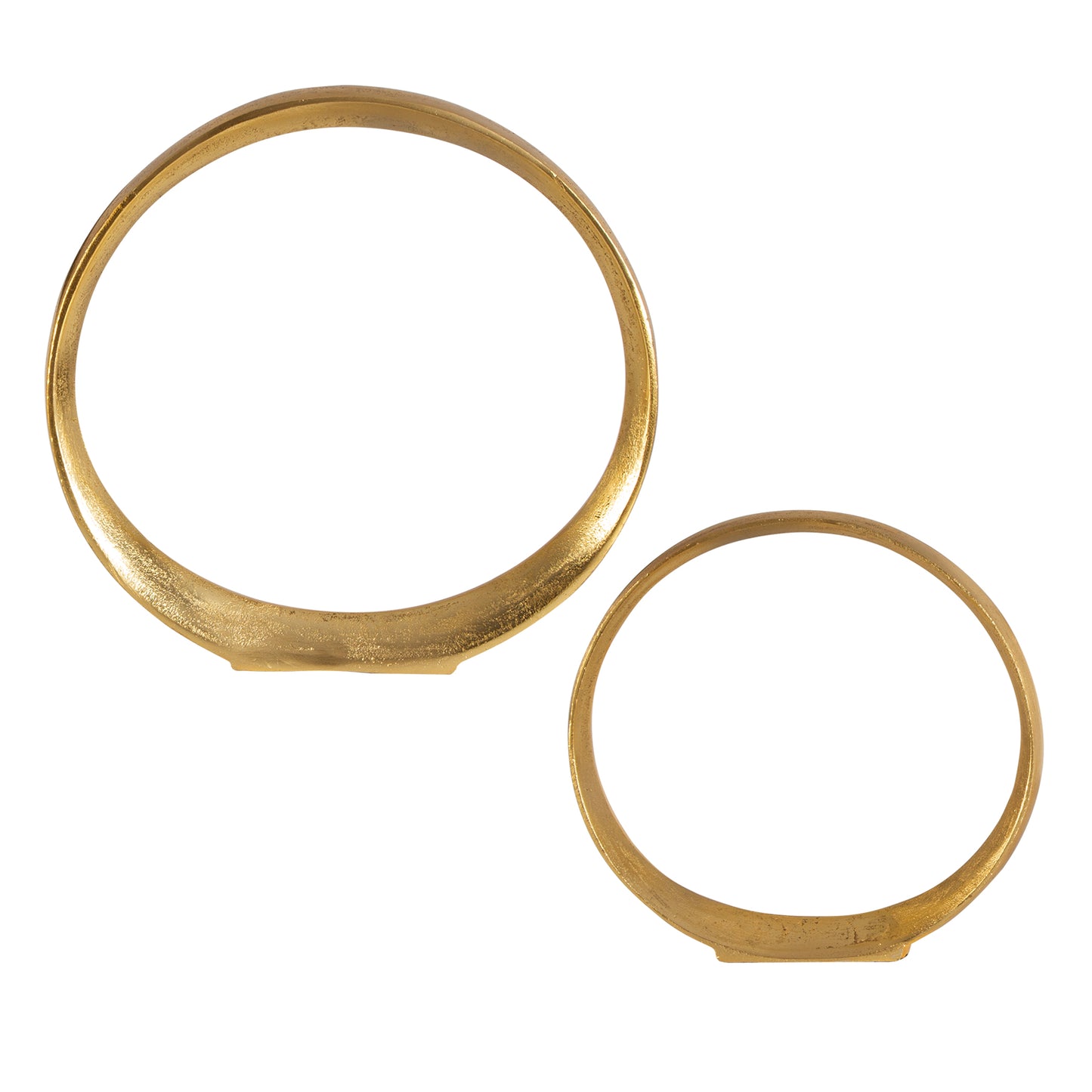 Uttermost 18961 Jimena Gold Ring Sculptures Set/2