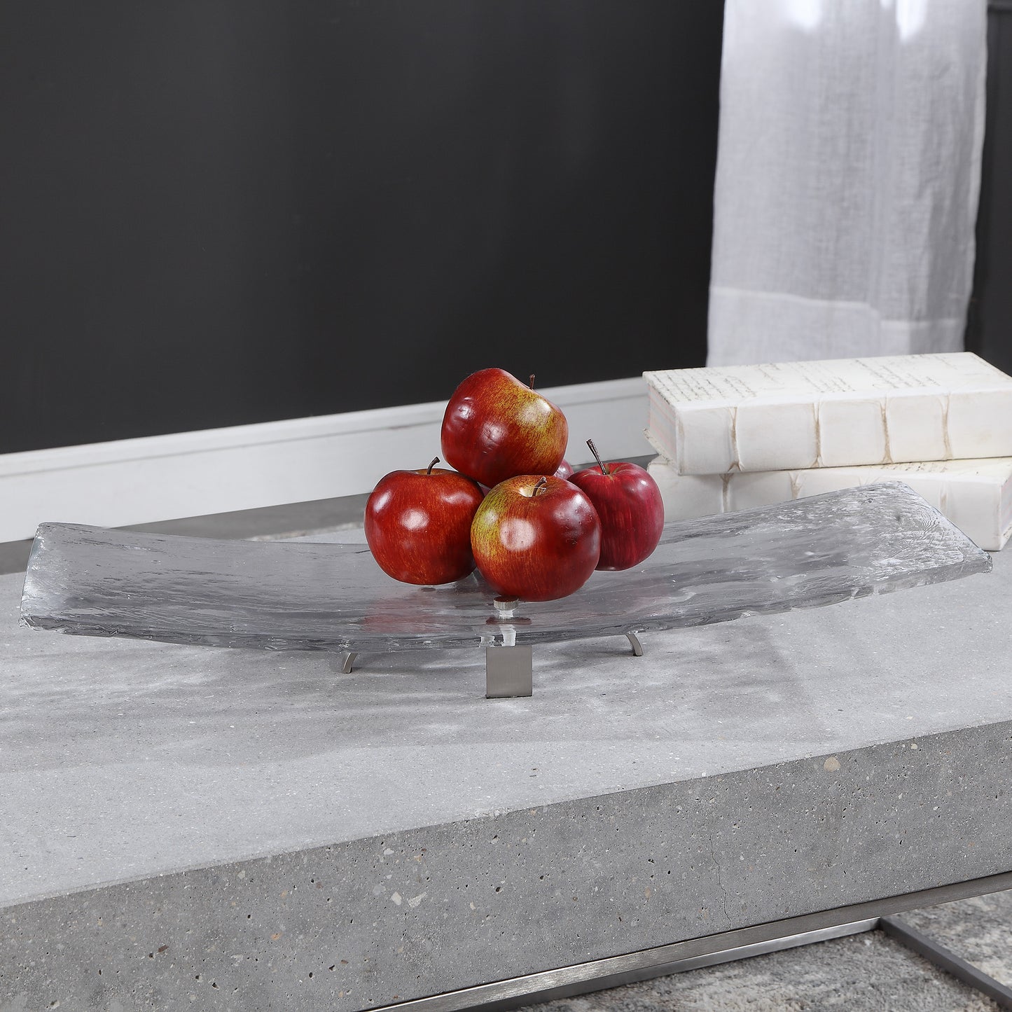 Uttermost 18997 Mika Art Glass Tray