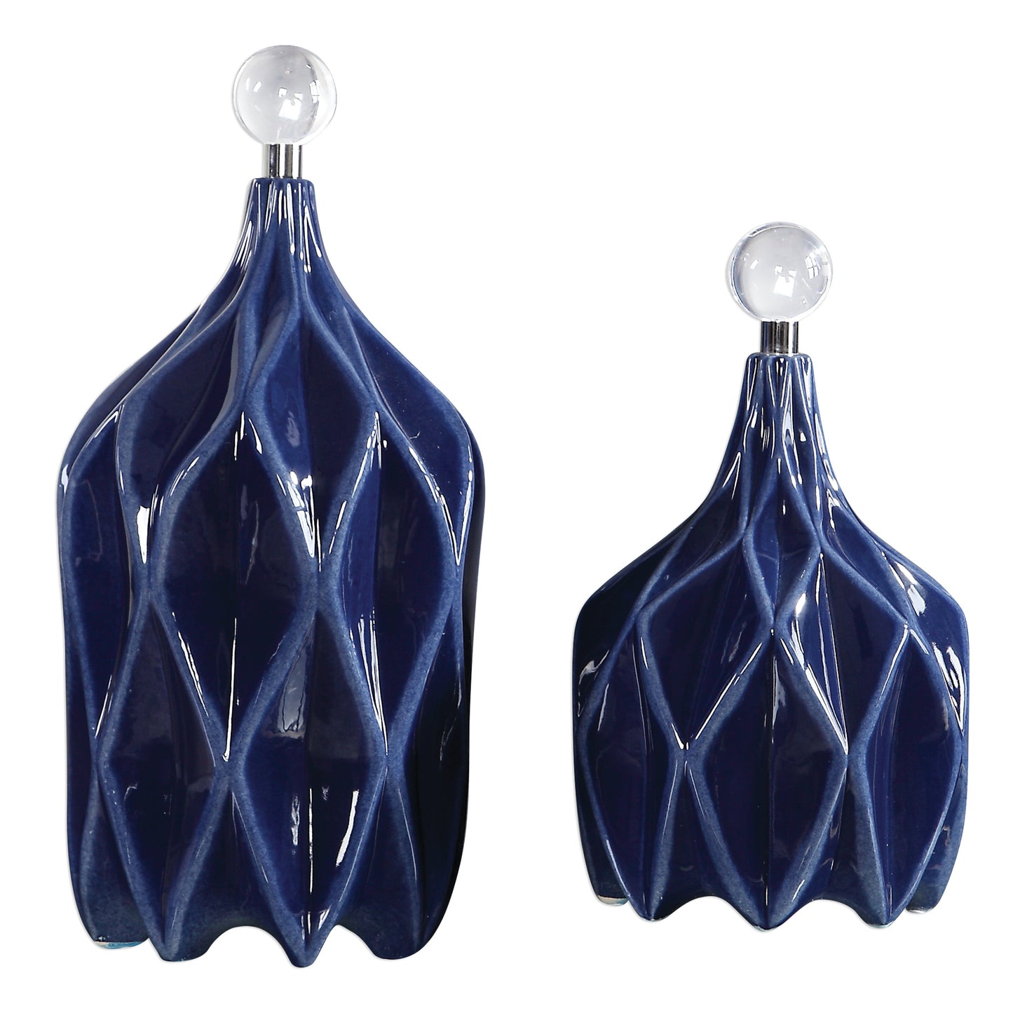Uttermost 17526 Klara Geometric Bottles, S/2