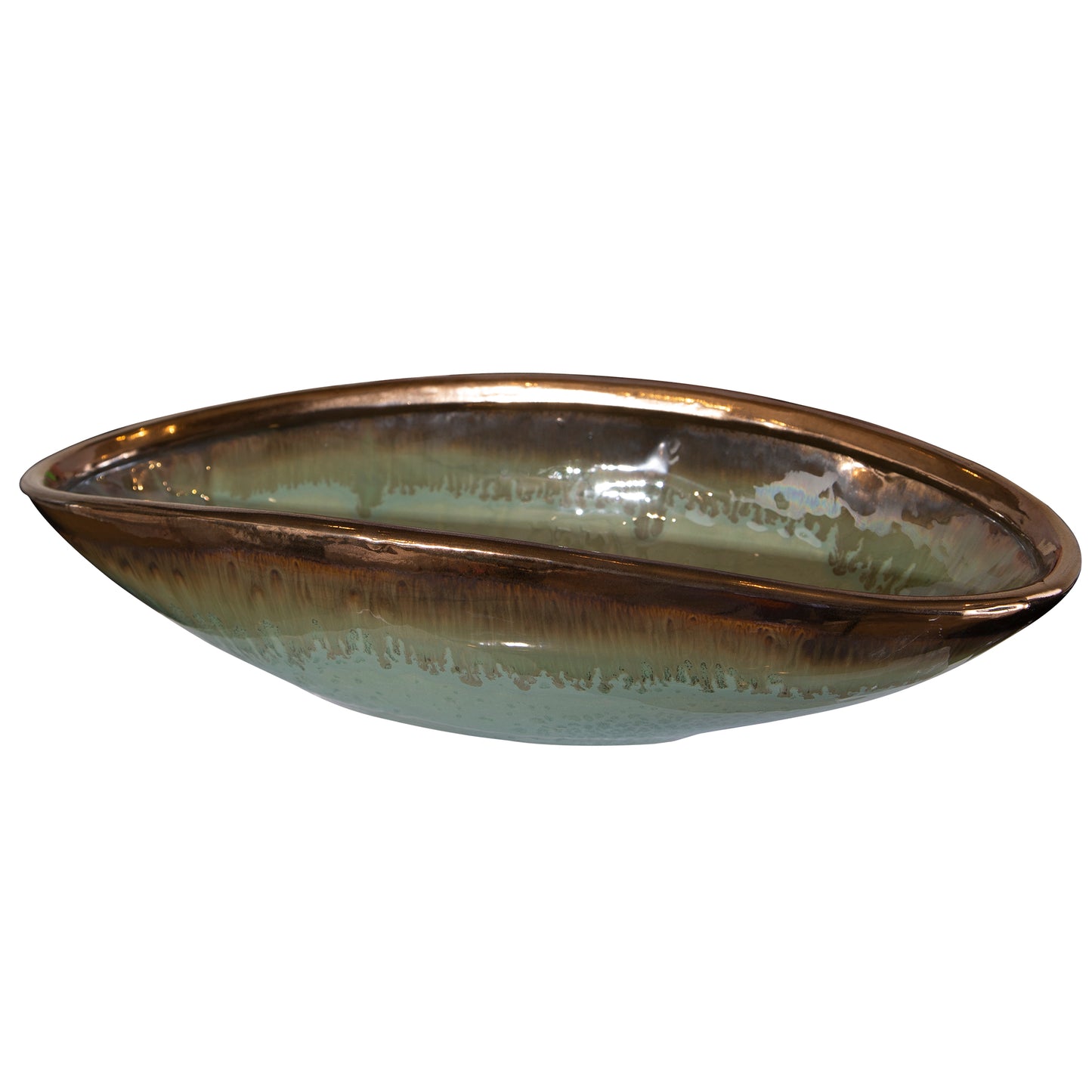 Uttermost 17855 Iroquois Green Glaze Bowl