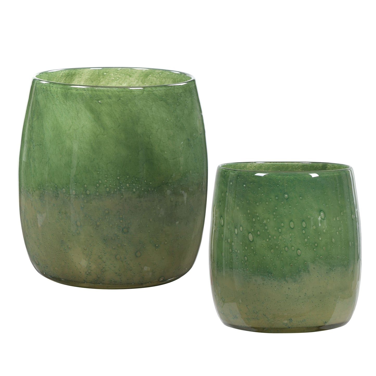 Uttermost 17845 Matcha Green Glass Vases, S/2