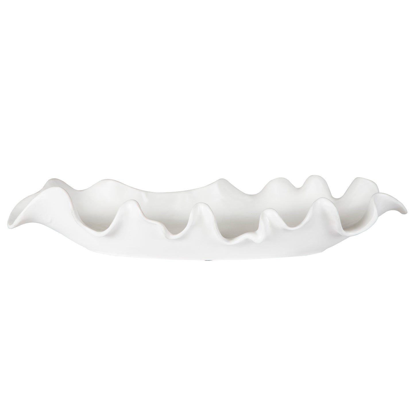 Uttermost 17965 Ruffled Feathers Modern White Bowl