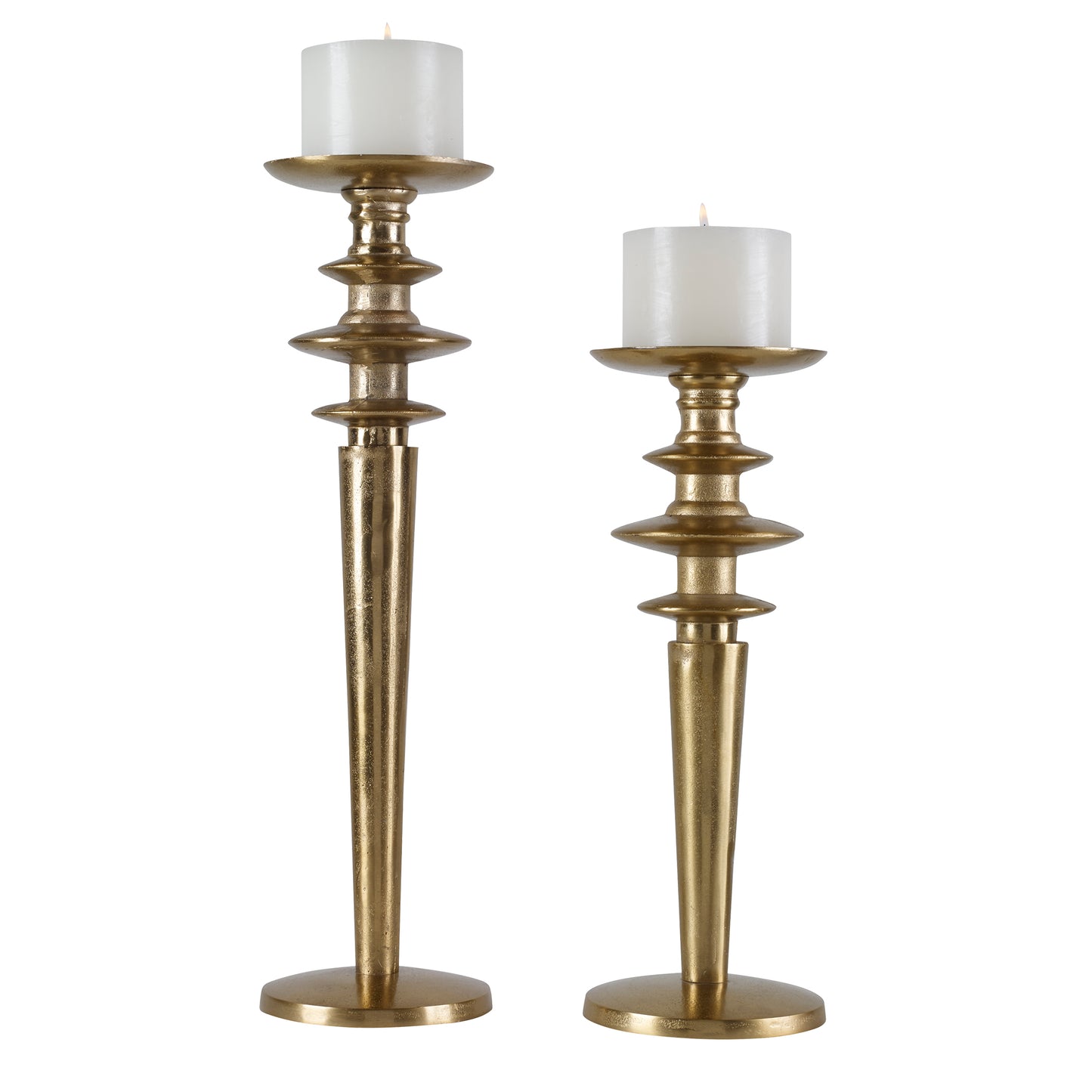 Uttermost 17988 Highclere Gold Candleholders, S/2