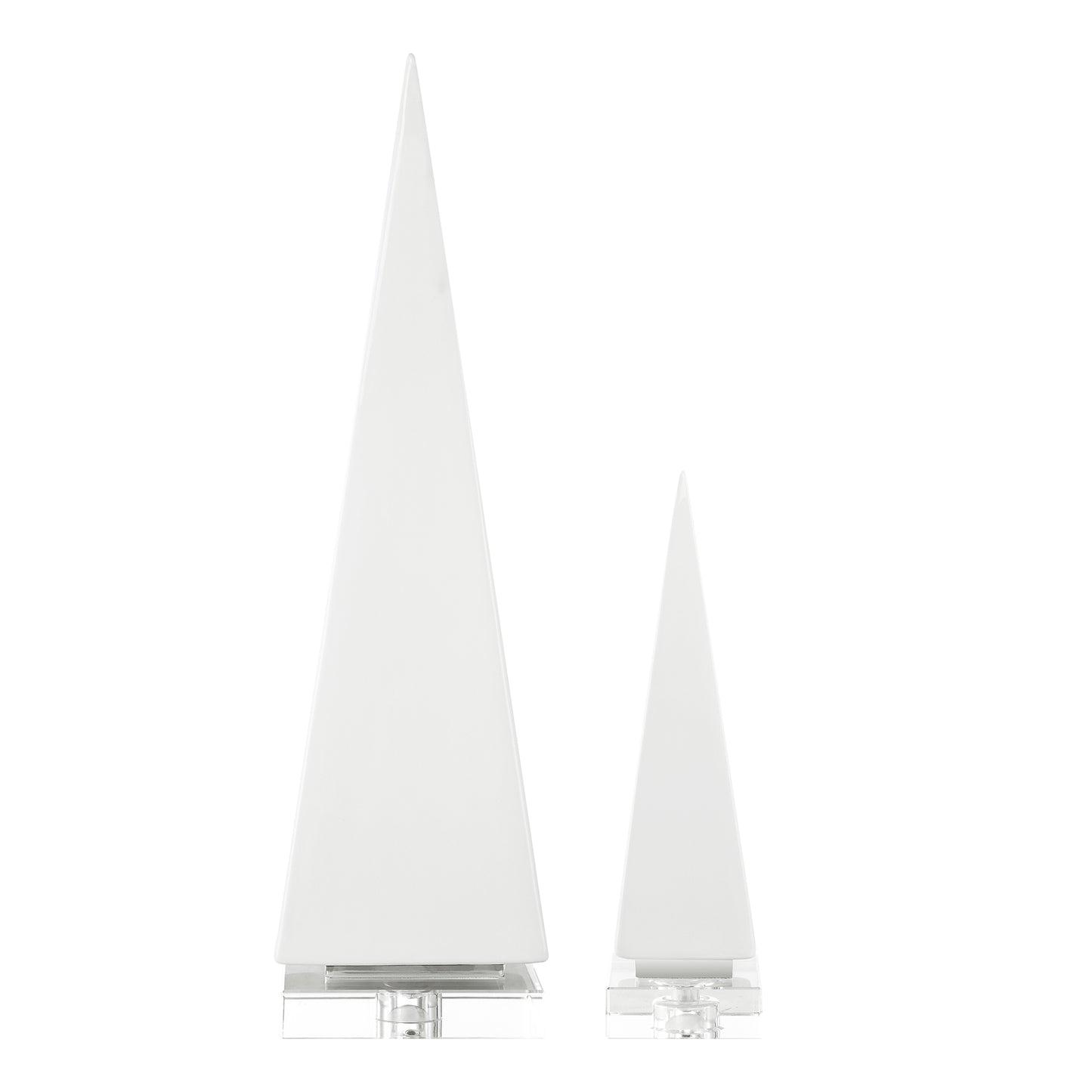 Uttermost 18006 Great Pyramids Sculpture In White, S/2