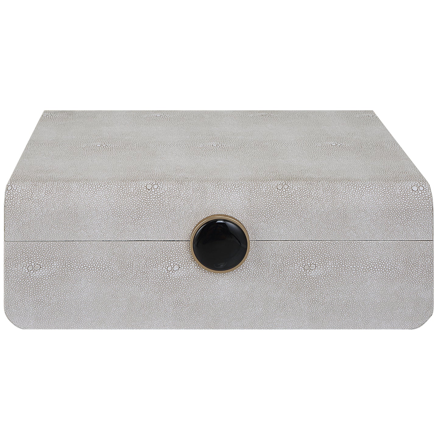 Uttermost 17995 Lalique White Shagreen Box