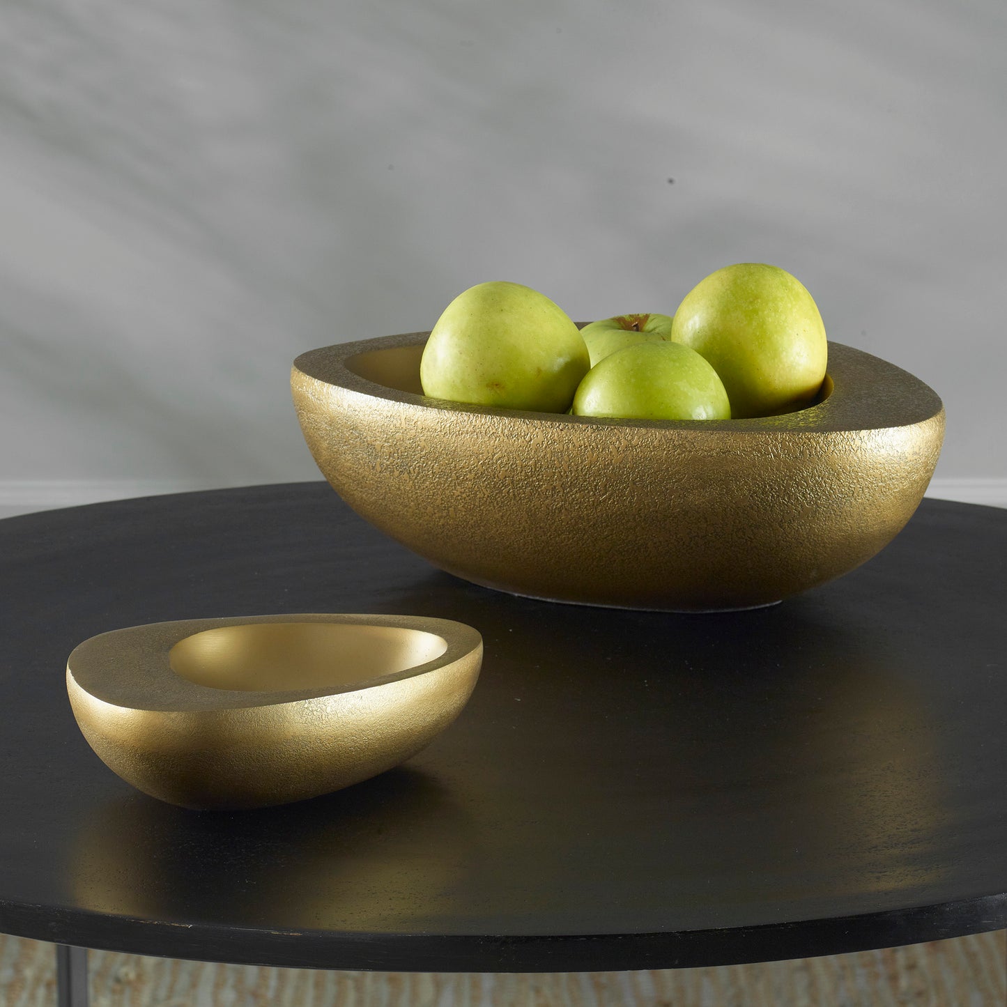 Uttermost 18081 Ovate Brass Bowls, Set Of 2