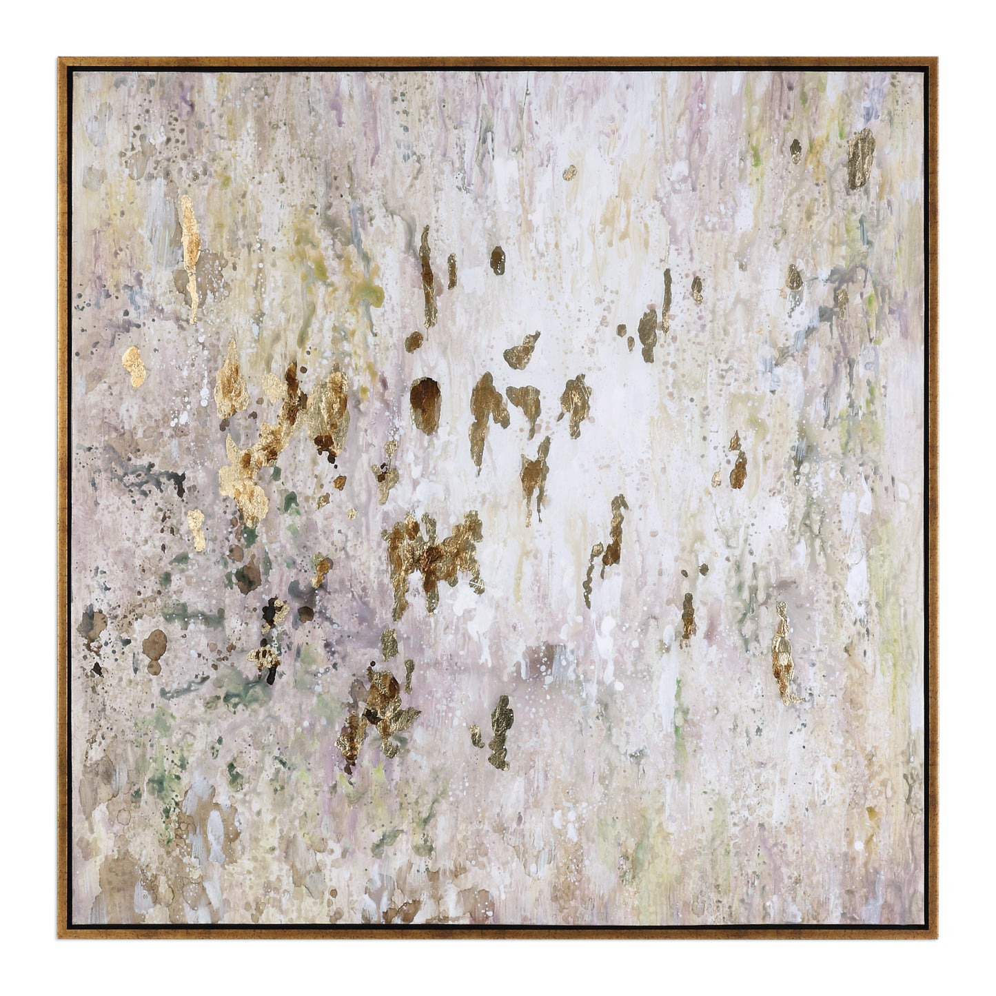Uttermost 34362 Golden Raindrops Modern Abstract Art