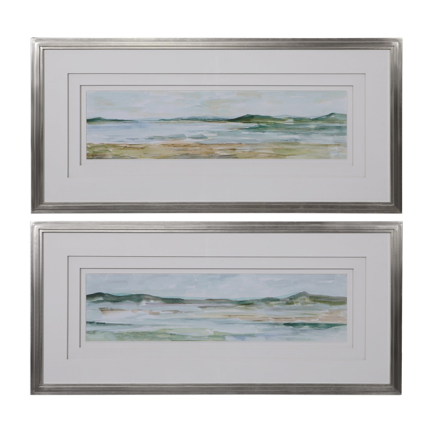 Uttermost 41594 Panoramic Seascape Framed Prints Set/2