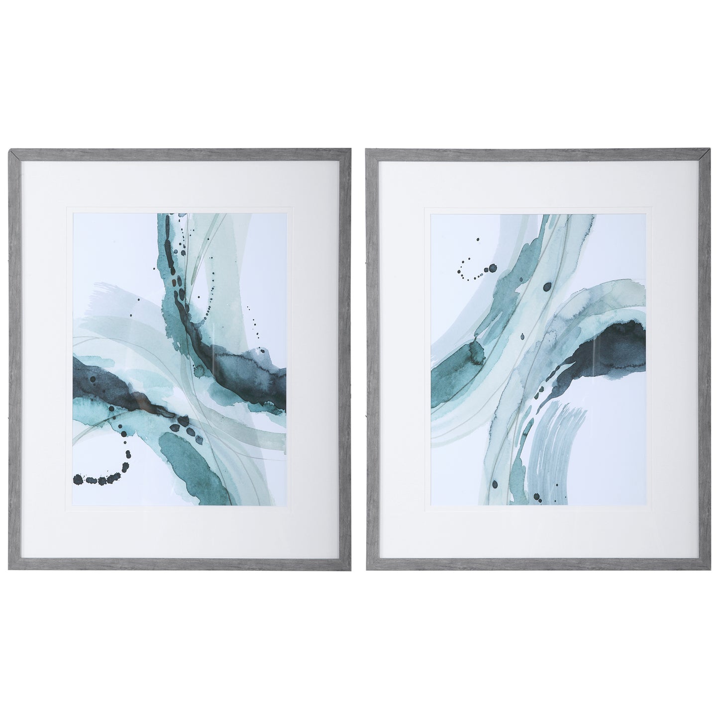 Uttermost 33710 Depth Abstract Watercolor Prints, S/2