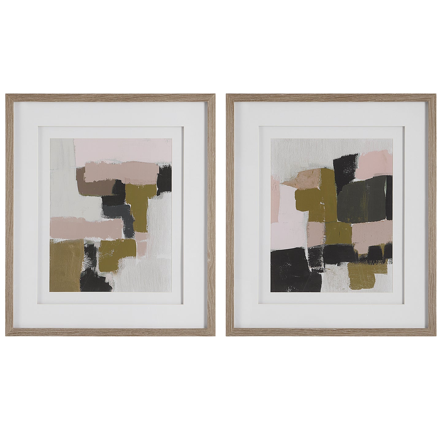 Uttermost 41453 Color Block Framed Prints, Set/2