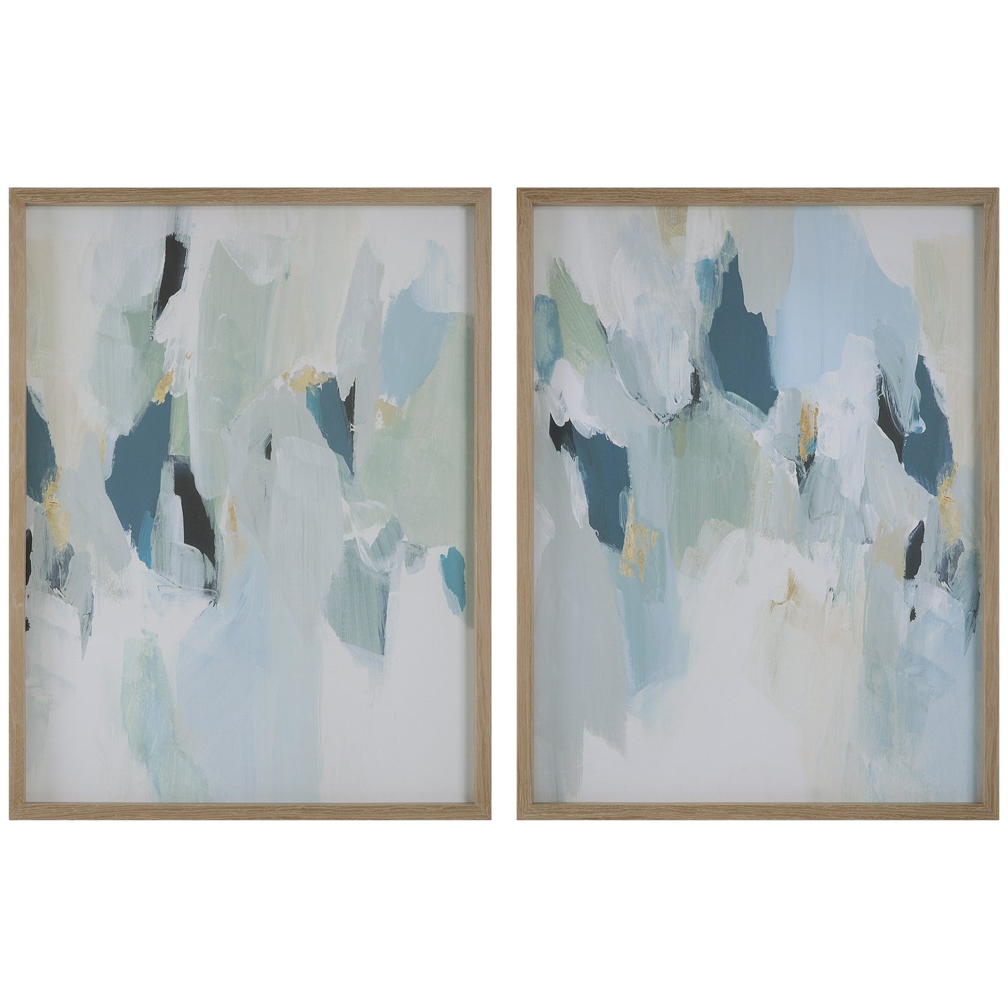 Uttermost 32282 Seabreeze Abstract Framed Canvas Prints Set/2