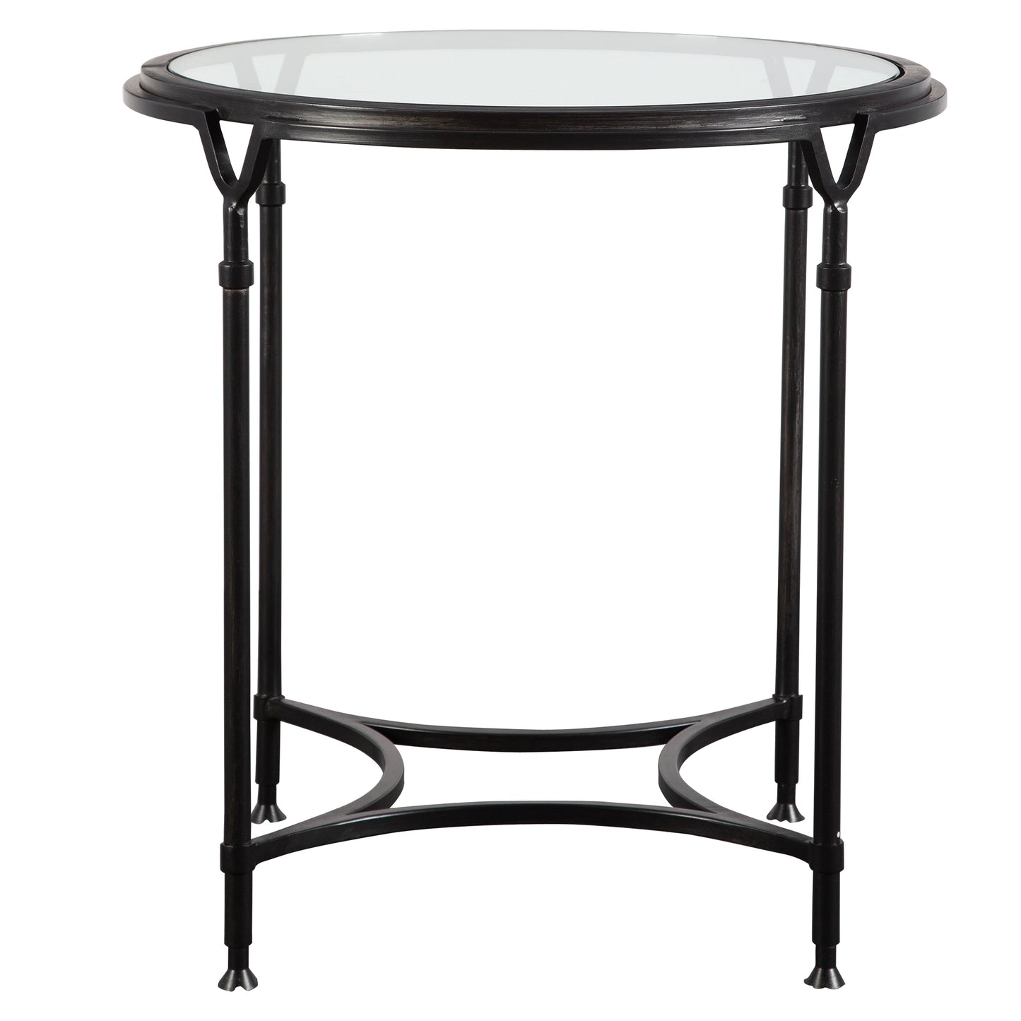 Uttermost 24469 Samson Glass Side Table