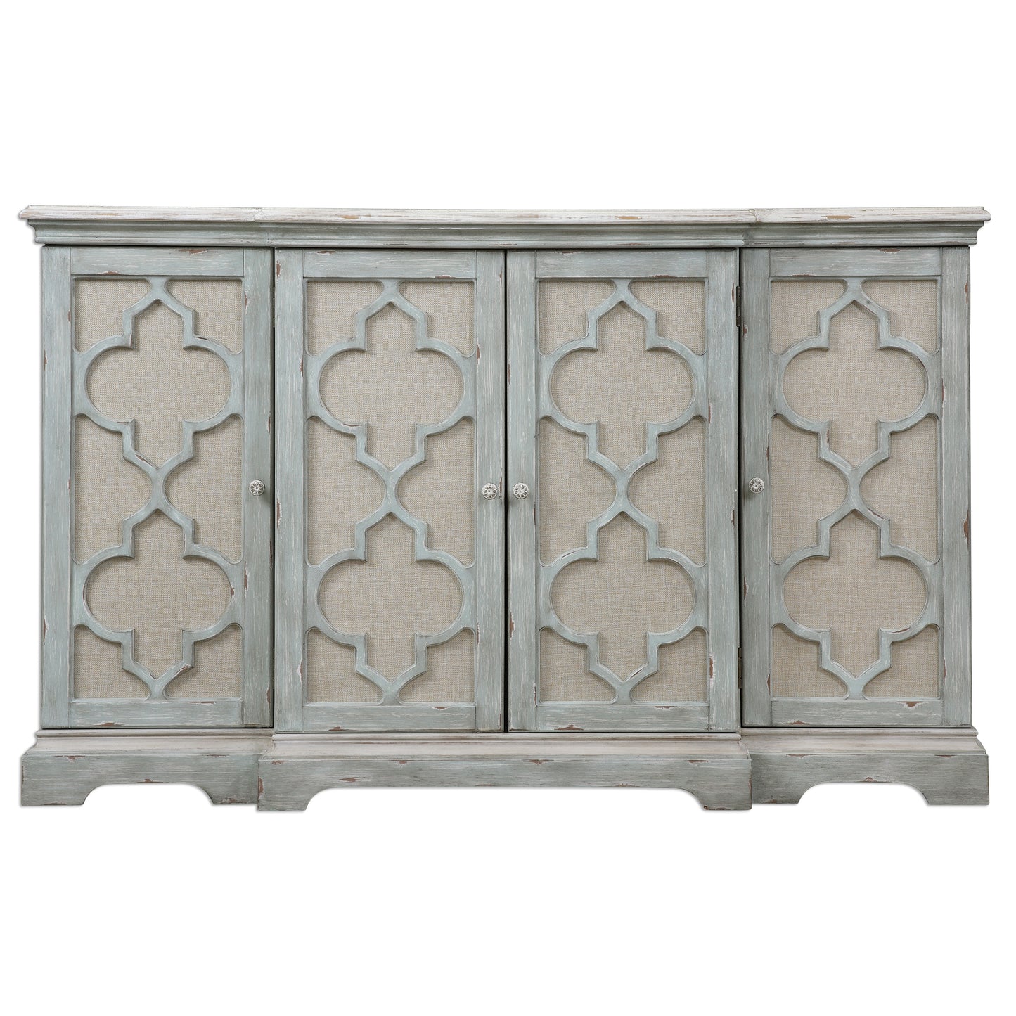 Uttermost 24520 Sophie 4 Door Grey Cabinet