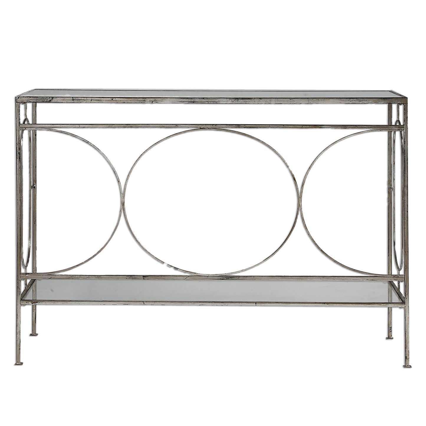 Uttermost 24541 Luano Silver Console Table