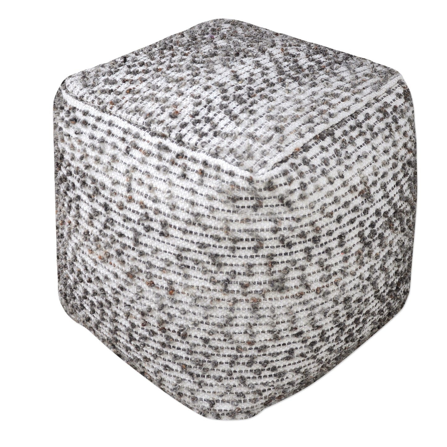 Uttermost 23955 Valda Linen Wool Pouf