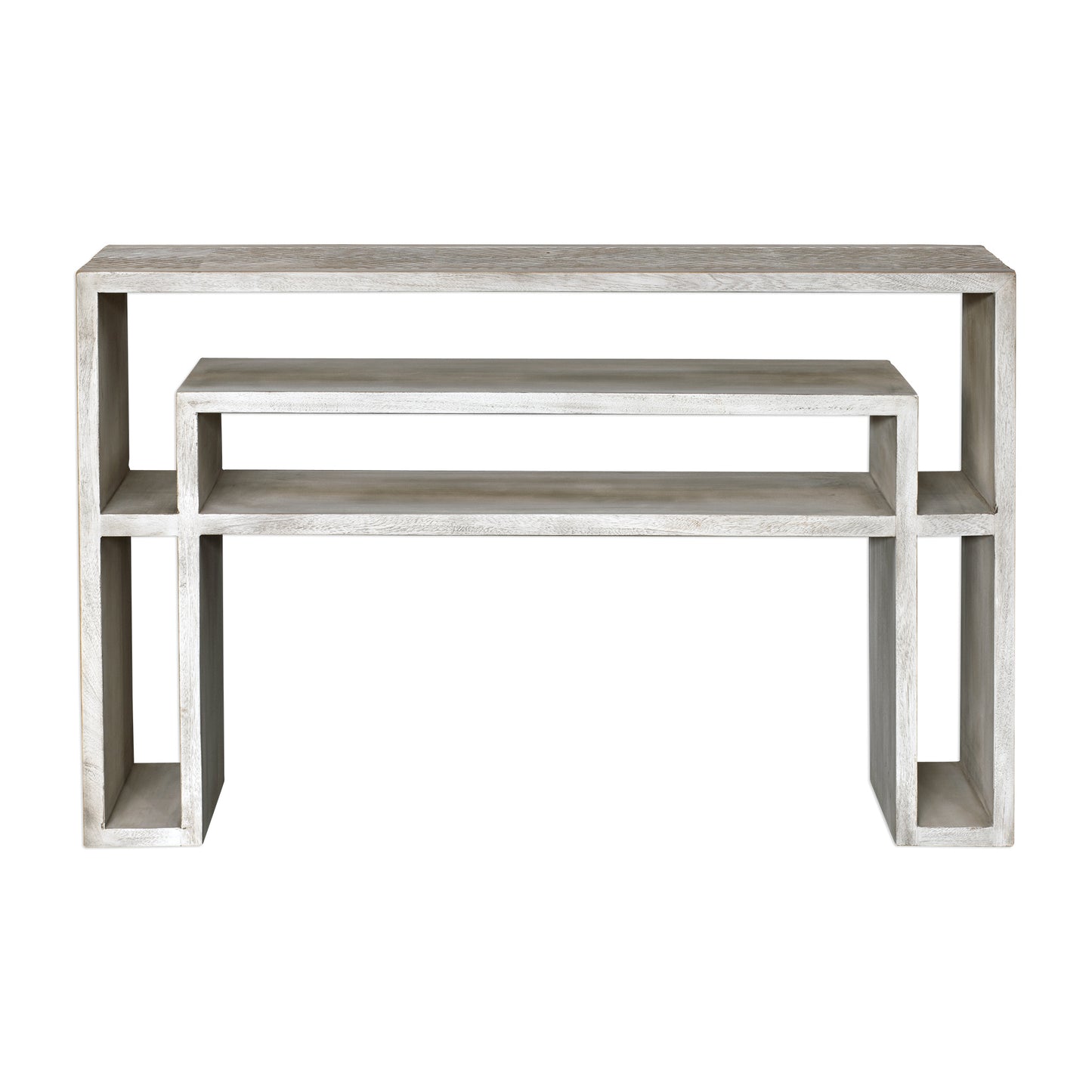 Uttermost 25839 Genara Bone White Carved Console Table
