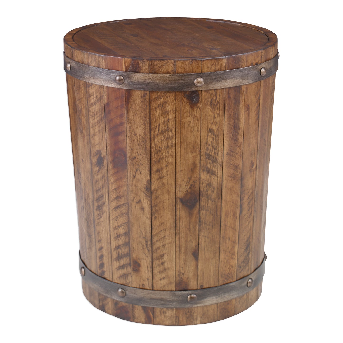 Uttermost 25327 Ceylon Wine Barrel Side Table