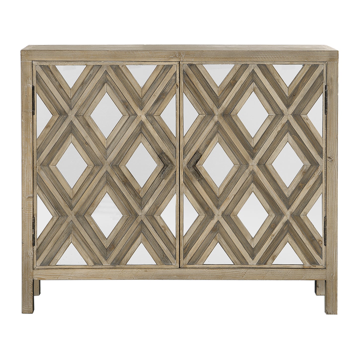 Uttermost 24866 Tahira Mirrored Accent Cabinet