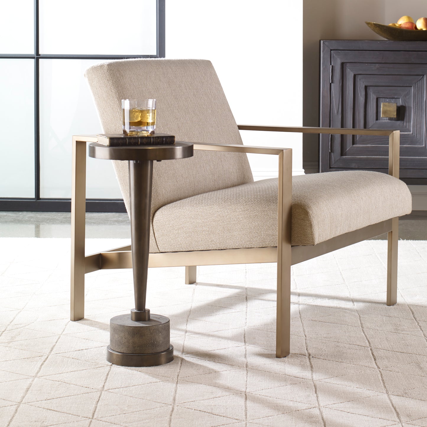 Uttermost 24863 Masika Bronze Accent Table